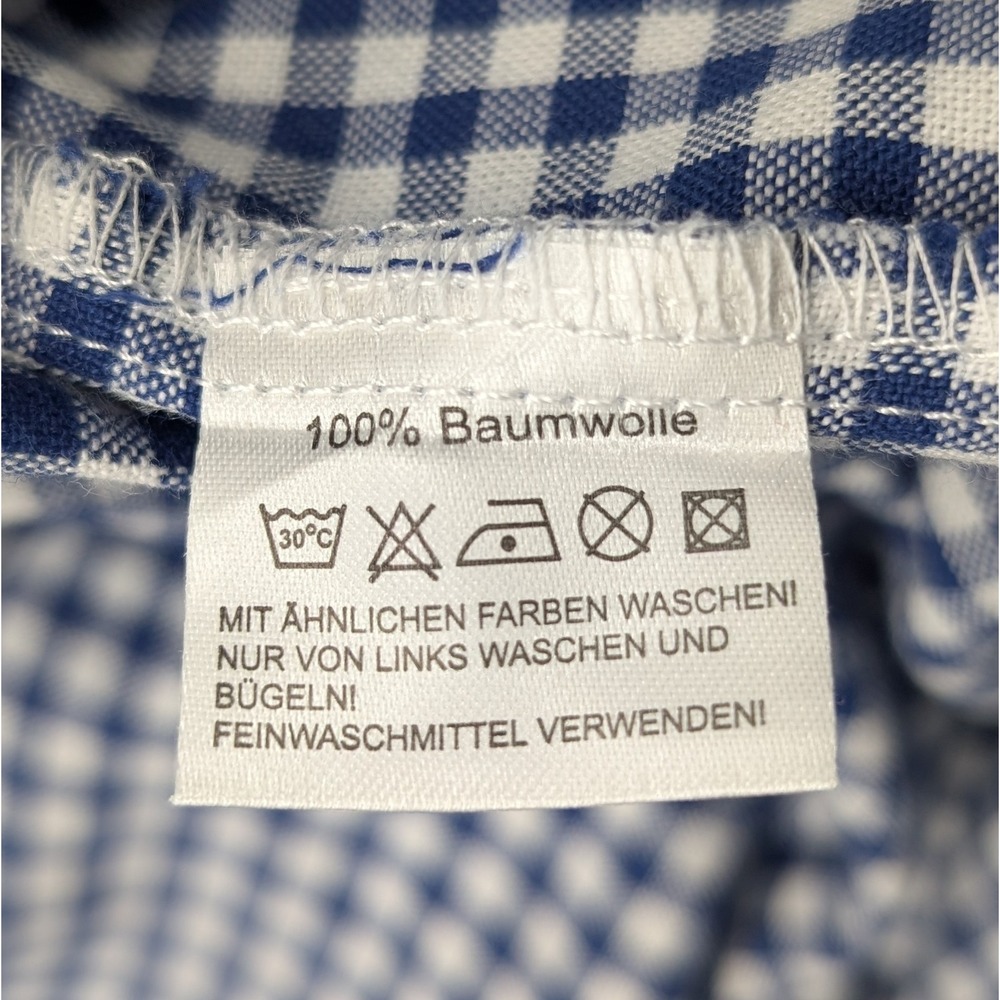 Hofbrauhaus Munchen Beer Men's 45/46 Button Down Shirt Long Sleeve Blue - Picture 3 of 12